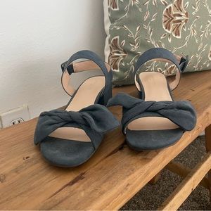 Ann Taylor Suede Blue Sandal